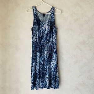 Blue Tank Style Watercolor dress